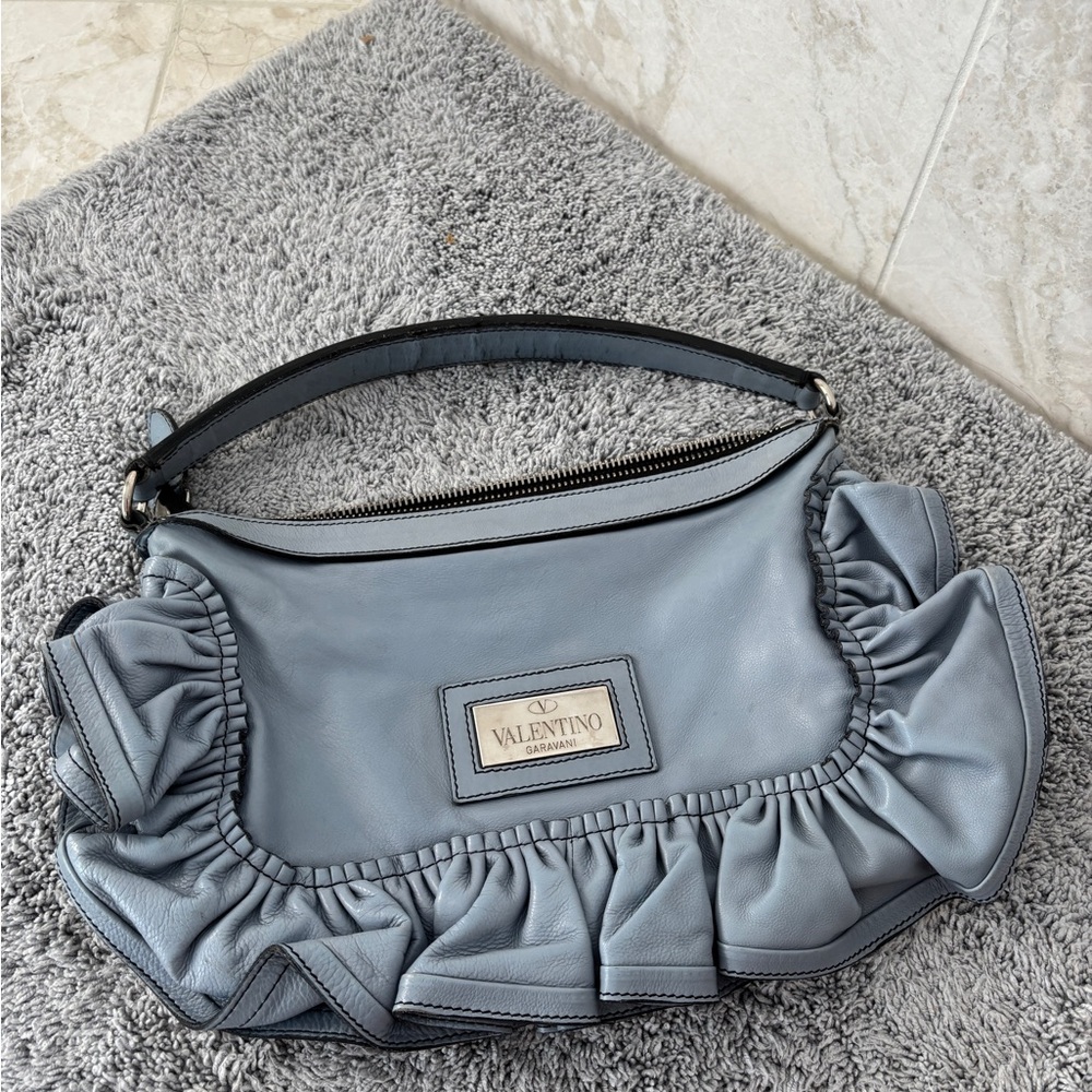 Valentino Garavani ruffle shoulder bag purse